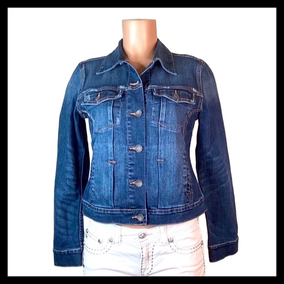 Victoria's Secret Jackets & Blazers - Victoria’s Secret London Jean Denim Distressed Jacket